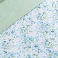 Kit Cobre Leito Colcha Maris King Estampado Dupla Face Percalle 200 Fios 3 Peças Forest Verde - 4