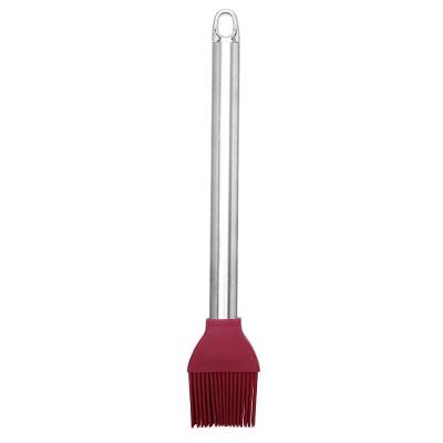 Pincel Silicone Com Cabo De Inox Vinho Bordô 25cm - Tuut