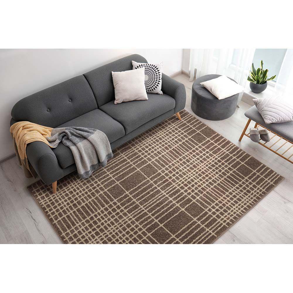 Tapete Para Sala Polo Paris 35 Taupe 1,00x1,50m - J Serrano - 4