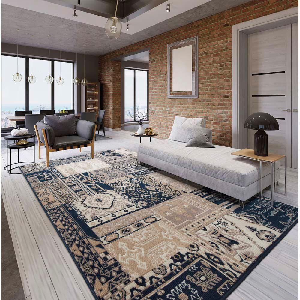 Tapete Para Sala Renaissance Aveiro 20 Azul 2,00x3,00m - 4