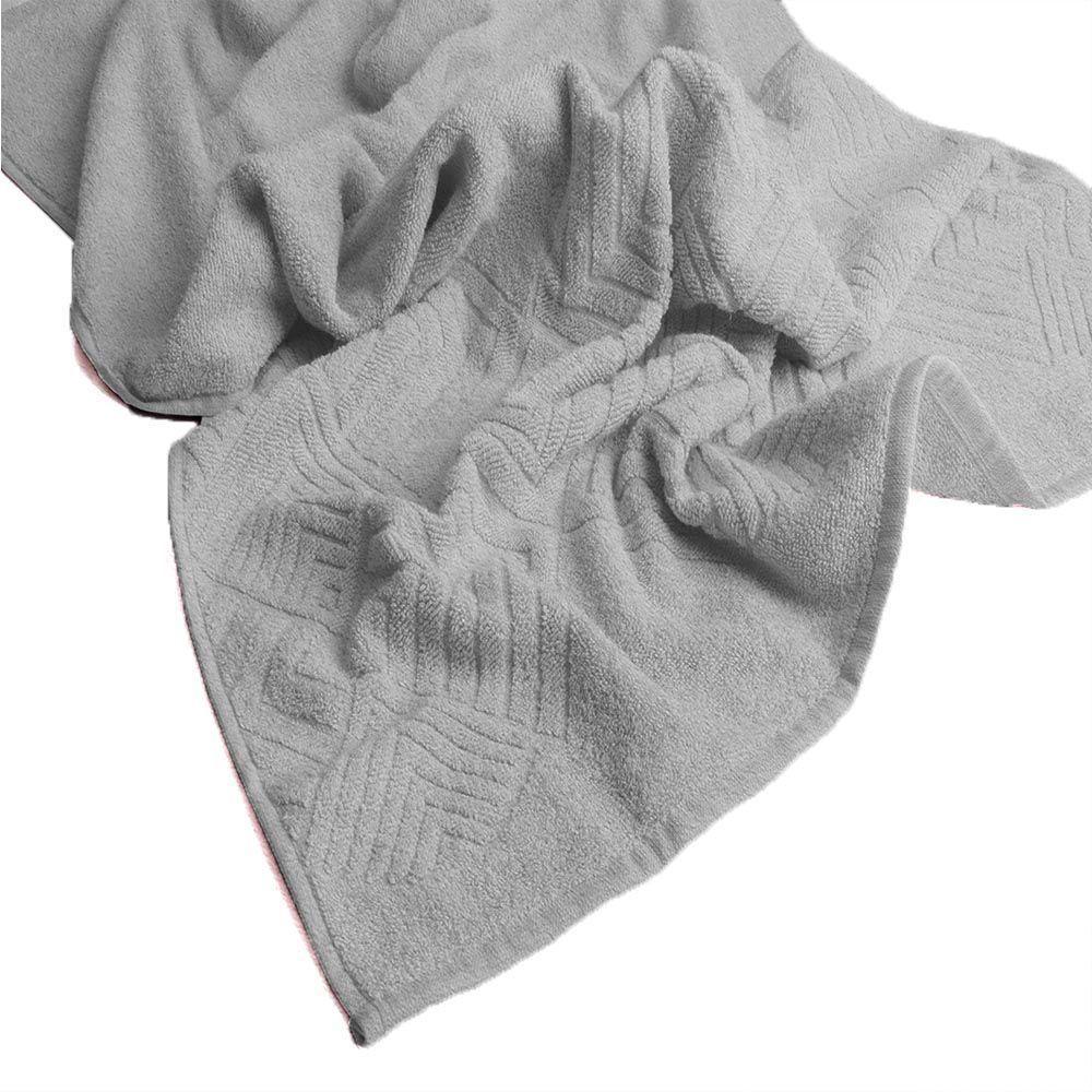 Kit De Toalha Banho Rosto Tapete 5 Peças Marinho E Prata Max Sonhare Ouro - Sultan - 5