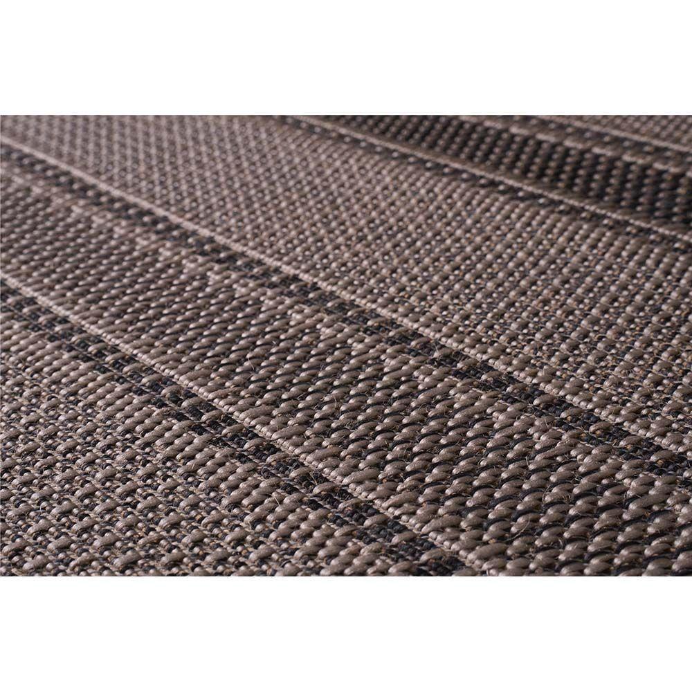 Tapete Sisal Eco-nature Riscas 77 Bege Chumbo 3,00x4,00m - 2