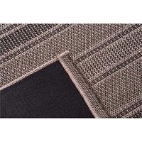Tapete Sisal Eco-nature Riscas 77 Bege Chumbo 3,00x4,00m - 3
