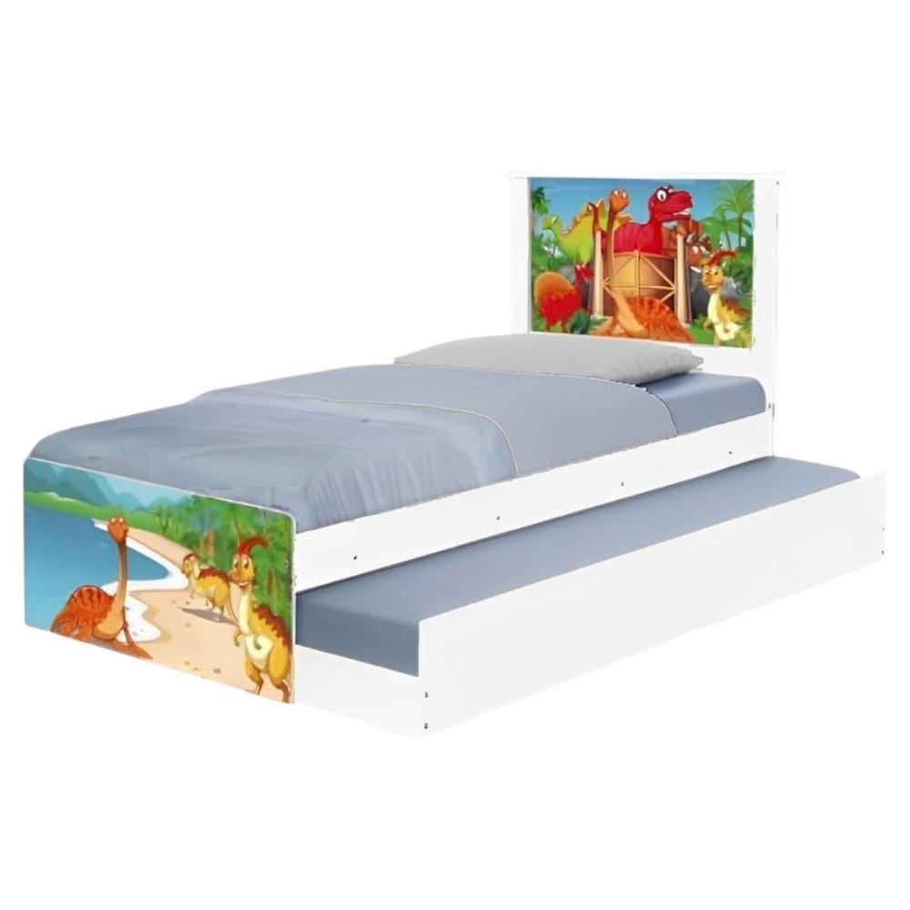 Bi Cama Juvenil Zap Com Cabeceira Terra Dos Dinossauros - 1