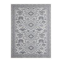 Tapete Funcional Medalhao 55 Cinza Azul Claro 1,00x1,50m - 1