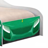 Cama Carro Solteiro Joy Menino Verde Solteiro Com Colchão - 5