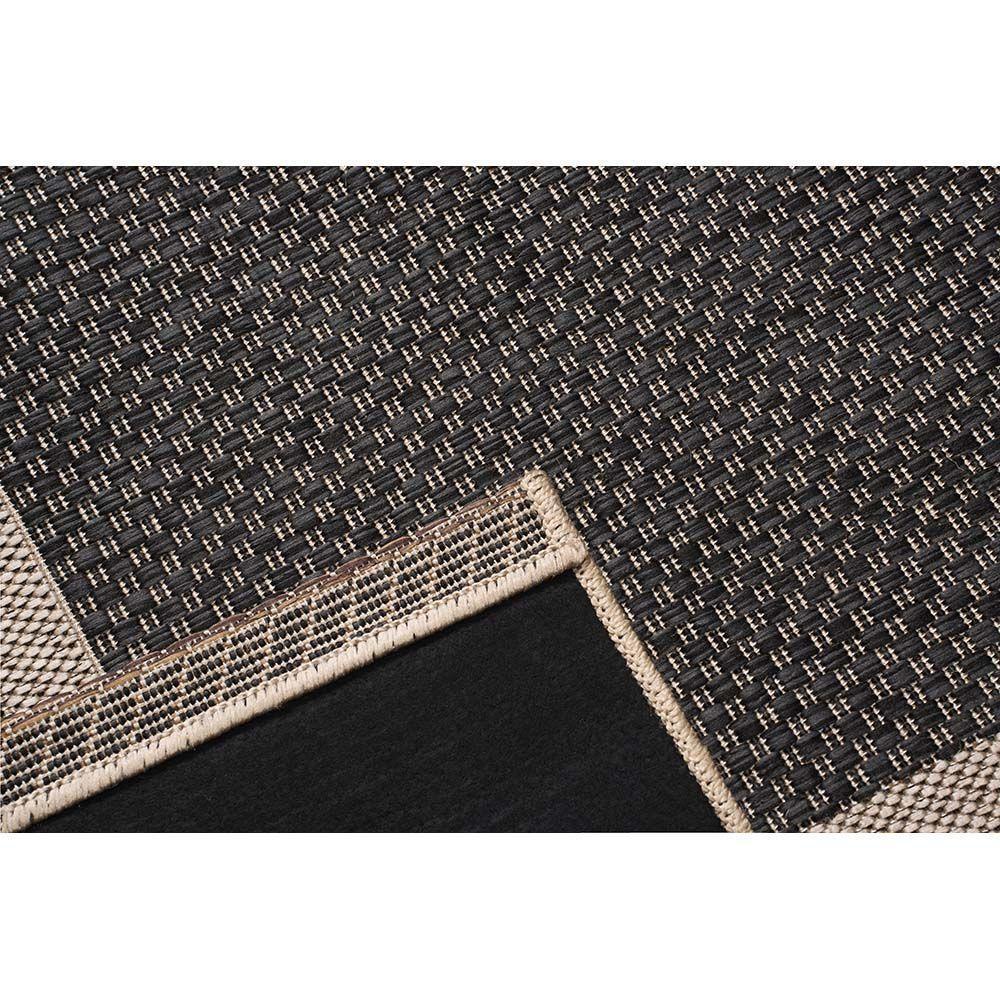Tapete Sisal Eco Nature Moldura 77 Bege Chumbo 1,00x1,50m - 3