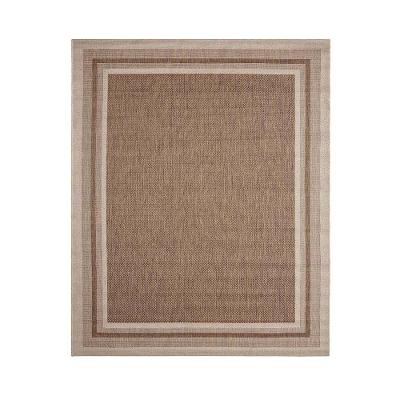 Tapete Sisal Eco Nature Moldura 87 Bege Marrom 1,50x2,00m
