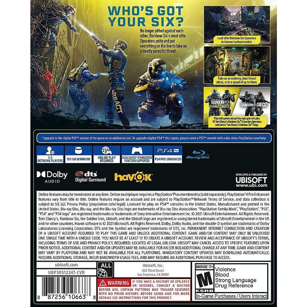 Jogo Tom Clancy?s Rainbow Six Extraction - 4, Playstation 5 - 6