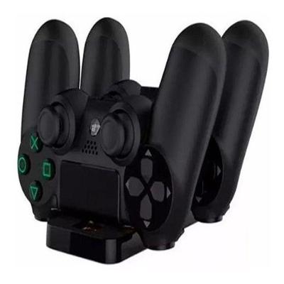 Base Dock Ps4 Carregador Duplo Controles  4 Slim