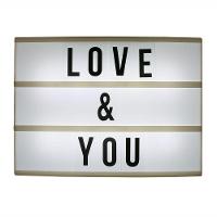 Placa Luminaria De Mesa Led 60 Letras - 1