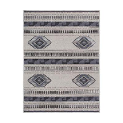 Tapete Para Sala Funcional Asteca 51 Cinza 2,00x2,50m