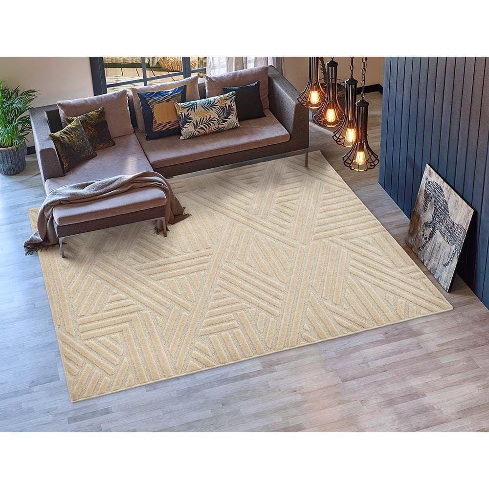 Tapete Para Sala Realce Trama 60 Areia 2,00x2,50m - 4