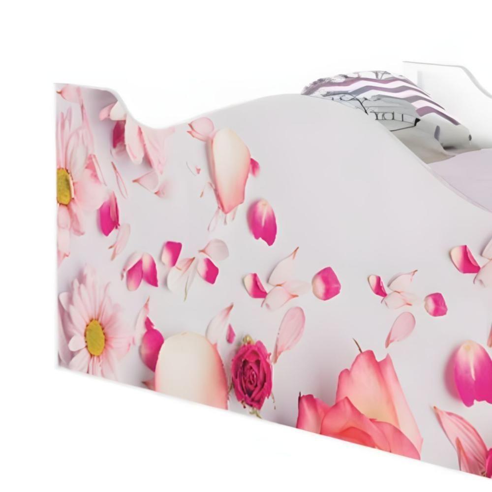 Mini Cama Joy Rosas Com Colchão - 3