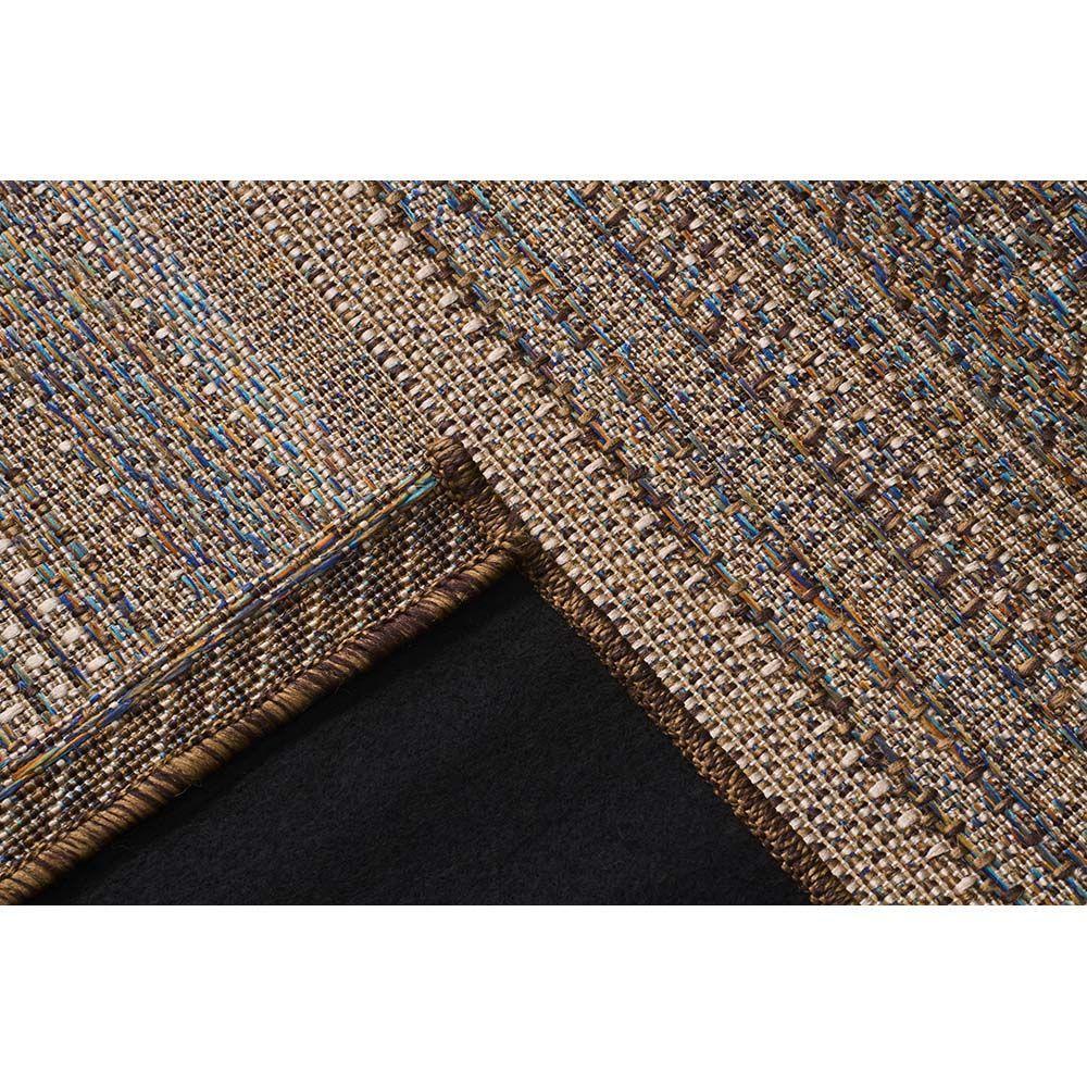 Tapete Sisal Buzios Arraial 49 Marrom Azul 0,50x1,00m - 2