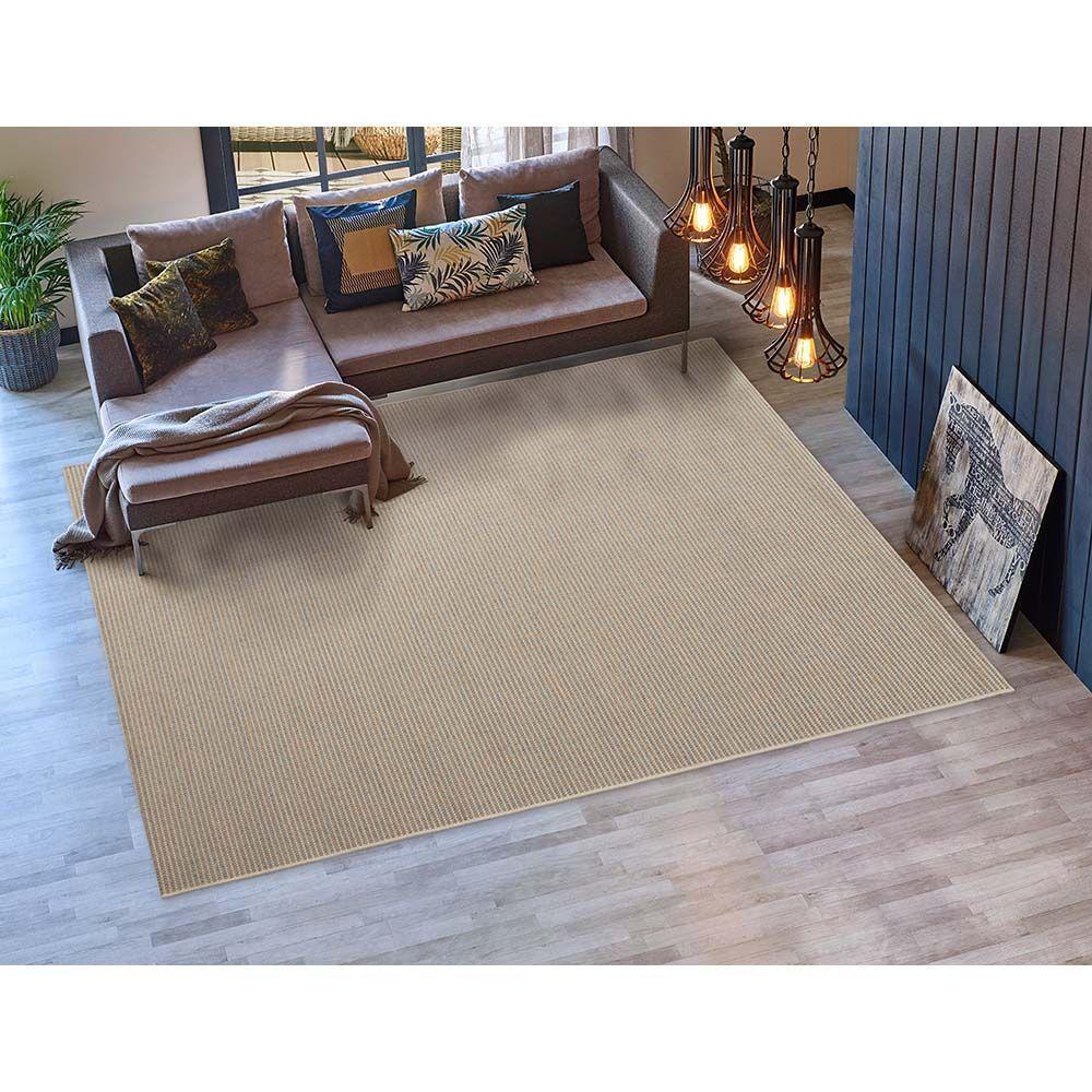 Tapete Sisal Buzios Lual 73 Bege Azul 0,50x1,00m - 4