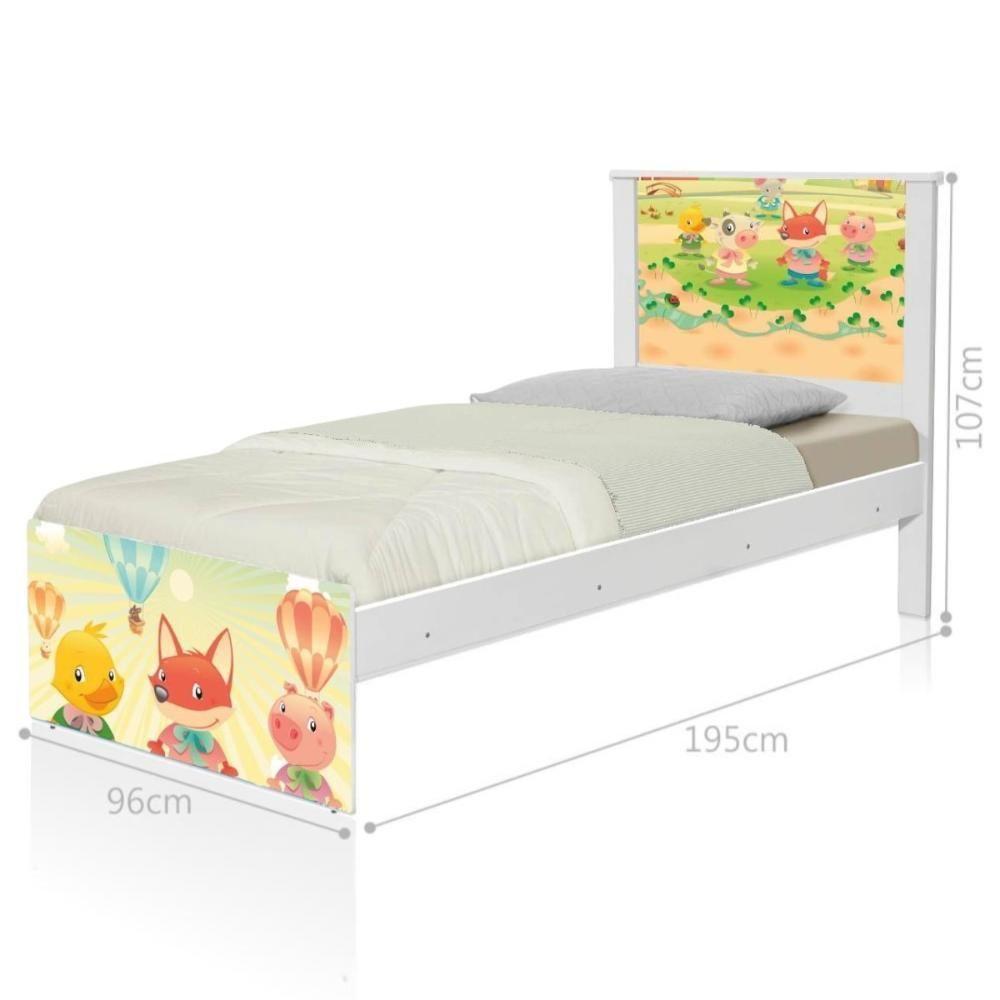 Cama Juvenil Zap Fazendinha Feliz Com Colchão - 3