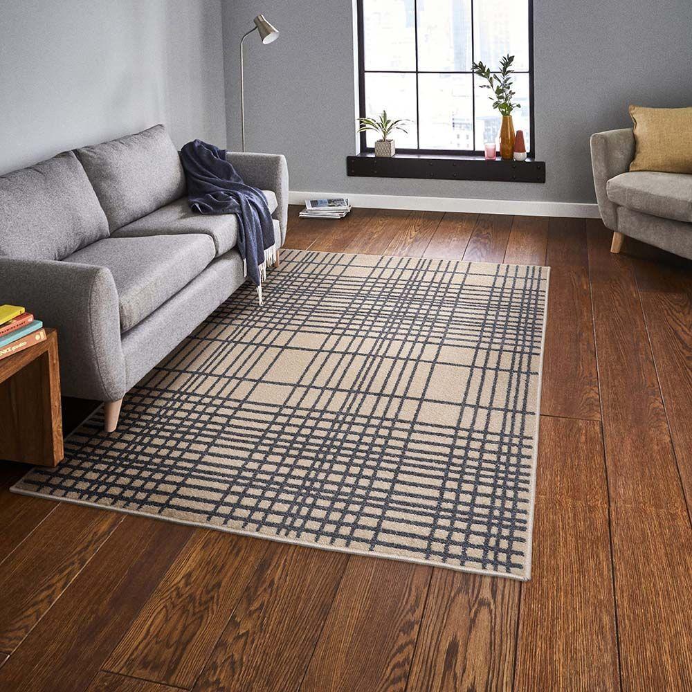 Tapete Para Sala Polo Paris 42 Areia-grafite 1,50x2,00m - 4