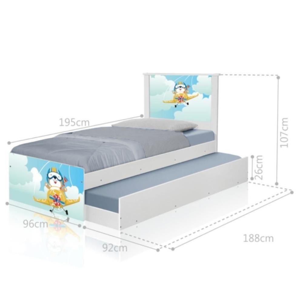 Bi Cama Juvenil Zap Com Cabeceira Ursinho Patrulheiro - 2