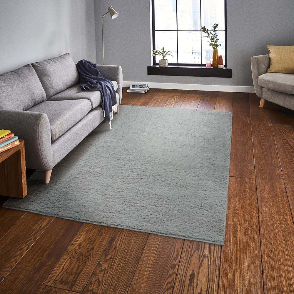 Tapete Para Sala Felpudo Plush 51 Cinza 1,00x1,50m - 4