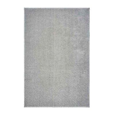 Tapete Para Sala Felpudo Plush 51 Cinza 1,00x1,50m