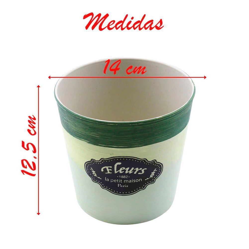 Kit 10 Mini Vasos De Planta Cachepot Estampados Decorados 12,5cm - 3