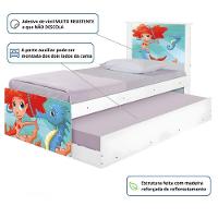 Bi Cama Juvenil Zap Com Cabeceira Sereia Ruiva - 3