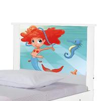 Bi Cama Juvenil Zap Com Cabeceira Sereia Ruiva - 5