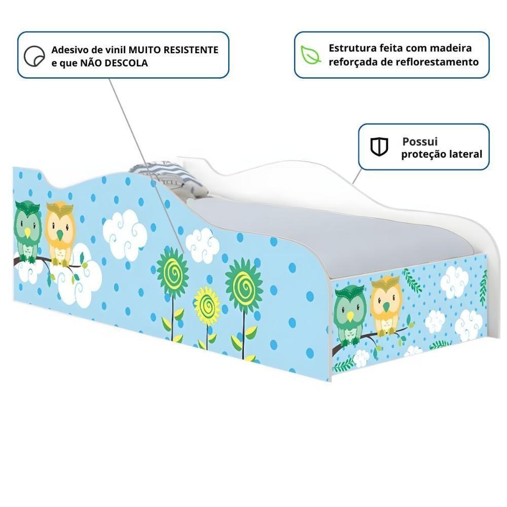 Cama Carro Solteiro Joy Corujinhas Solteiro - 2