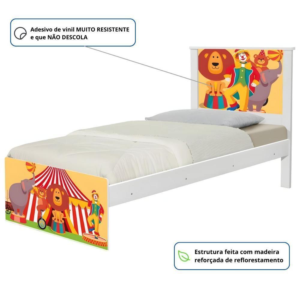 Cama Juvenil Zap Com Cabeceira Palhaço Circo - 3