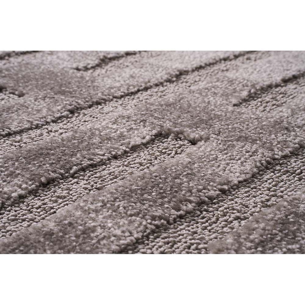 Tapete Para Sala Realce Eden 51 Cinza 1,00x1,50m - 2