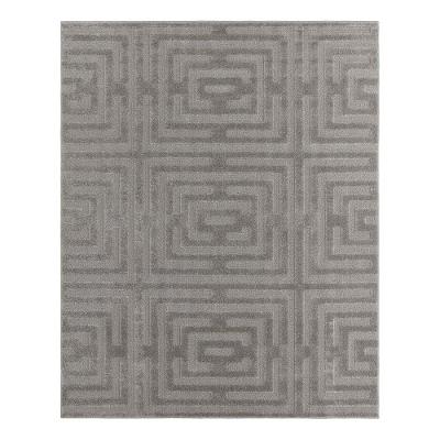 Tapete Para Sala Realce Eden 51 Cinza 2,00x2,50m