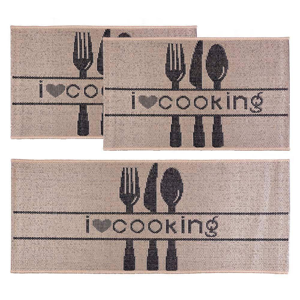 Kit Cozinha 3 Peças Eco Nature Cooking 77 Bege Chumbo - 1