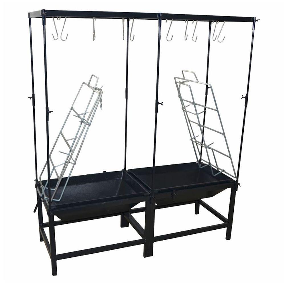 Estação Churrasco Fogo De Chão Lareira E Varal 125x44x43cm - 2