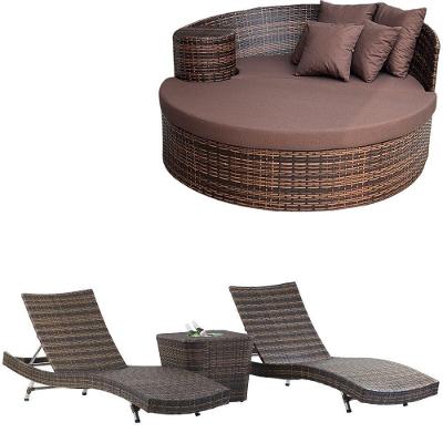 4 Cadeiras E Mesa 2 Espreguiçadeiras Mesa + Chaise Trama Pedra Ferro