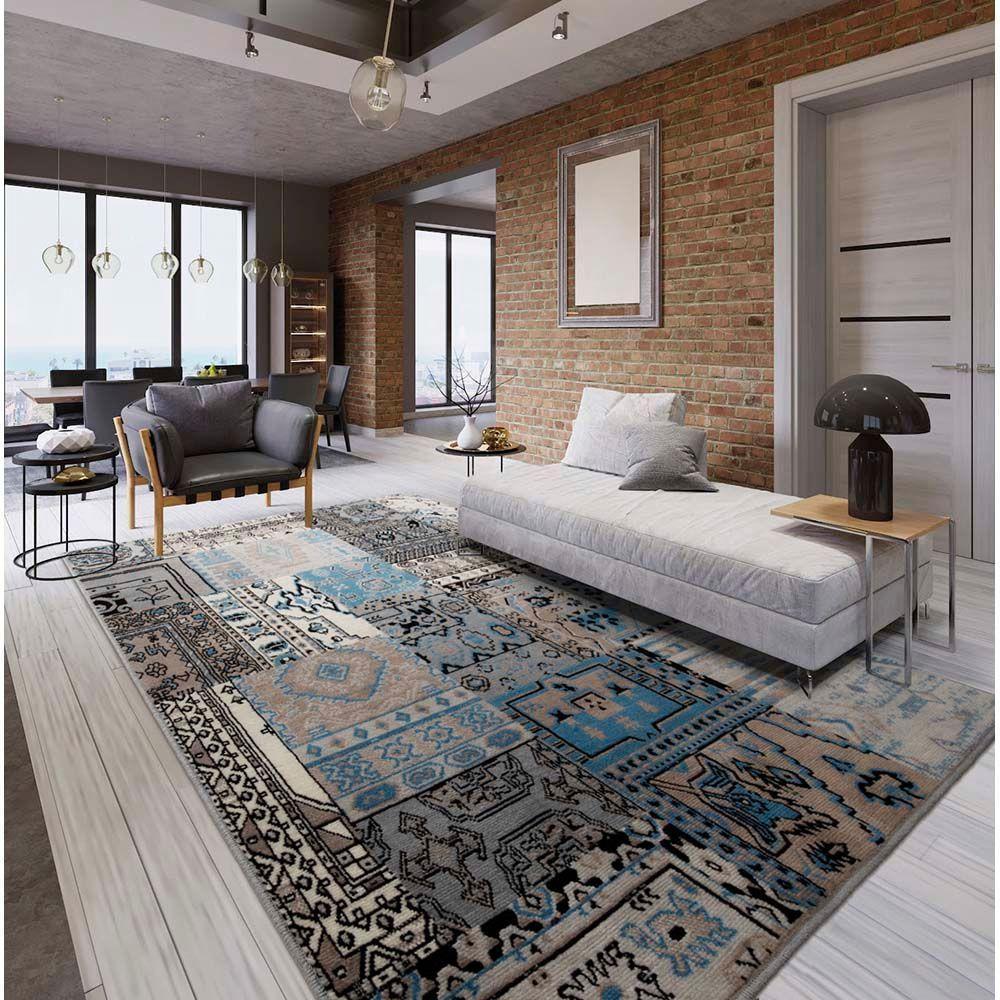 Tapete Para Sala Renaissance Aveiro 52 Grafite 2,00x2,50m - 4