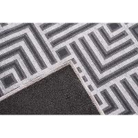 Tapete Para Sala Funcional Tabuleiro 51 Cinza 1,50x2,00m - 2