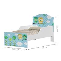 Cama Infantil Tick Corujinhas Com Colchão - 3