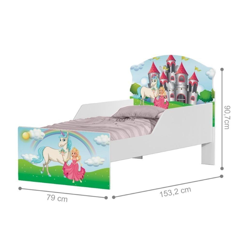 Cama Infantil Tick Princesa Encantada Com Colchão - 3