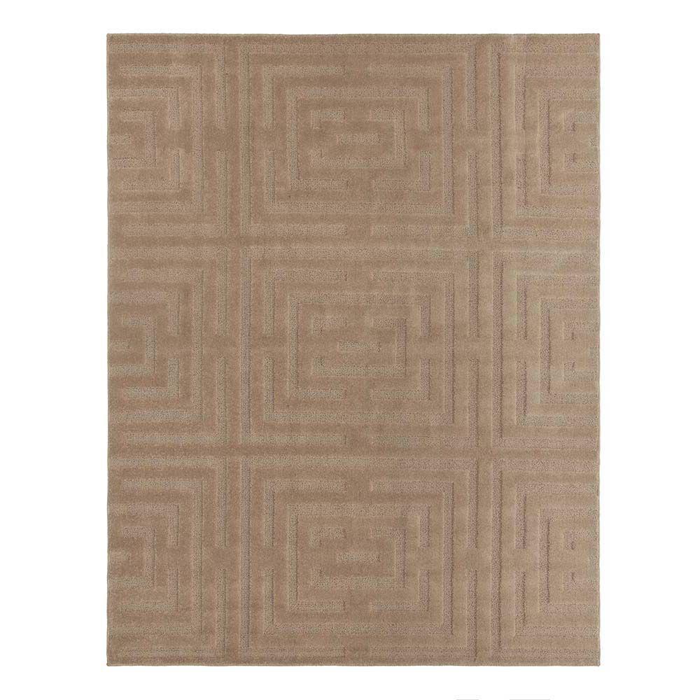 Tapete Para Sala Realce Eden 03 Creme Cotton 2,00x3,00m - 1