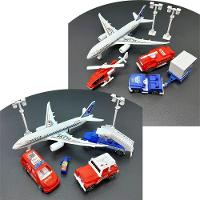 Kit Brinquedo Aeroporto Com 14pçs Helicóptero Avião Carrinho - 1