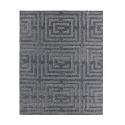 Tapete Para Sala Realce Eden 52 Grafite 1,00x1,50m