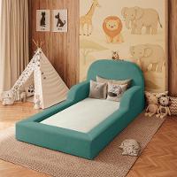 Cama Colchão Solteiro Montessoriana Infantil Balaqui Azul - 1