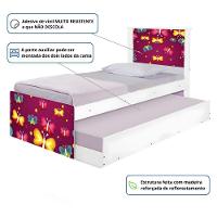 Bi Cama Juvenil Zap Com Cabeceira Borboletas - 3