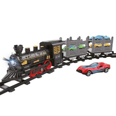 Pista De Trem Locomotiva C- 4 Carrinhos - Dm Toys