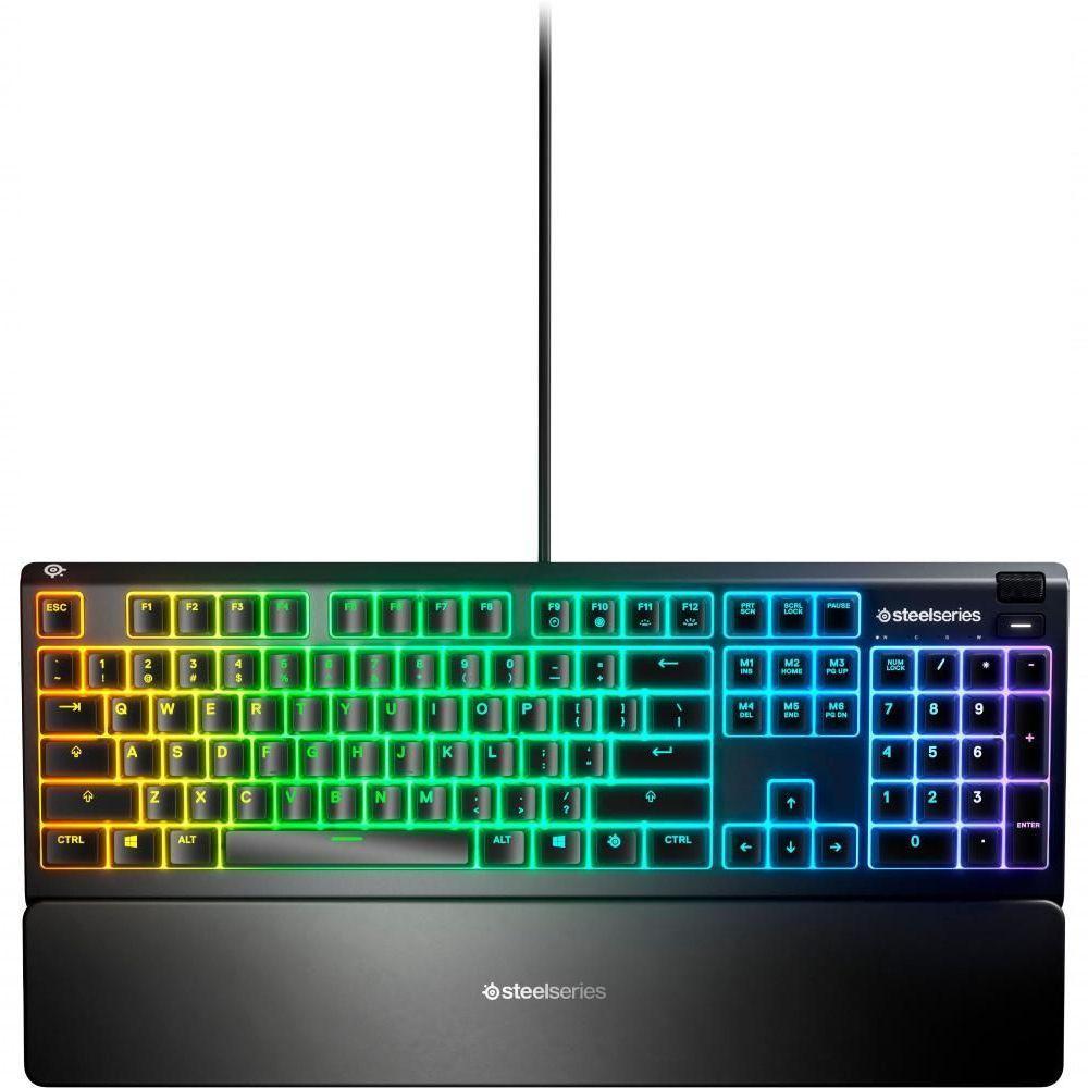 Teclado Gaming Steelseries Apex 3 Whisper Quiet - Preto - 1