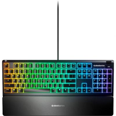 Teclado Gaming Steelseries Apex 3 Whisper Quiet - Preto