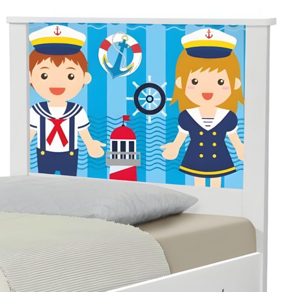 Cama Juvenil Zap Marinheiro Com Colchão - 4