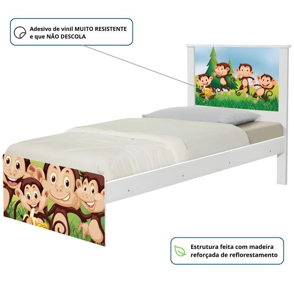 Bi Cama Juvenil Zap Safari Macaquinhos Com Colchões - 2