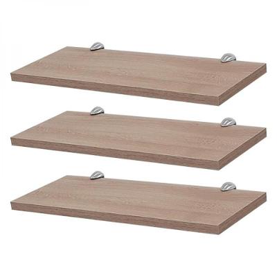 Kit 3 Prateleiras 50 X 15cm Carvalho com Suporte Tucano